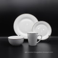 New Design Customised Luxury Bone Porcelain Dinnerware White